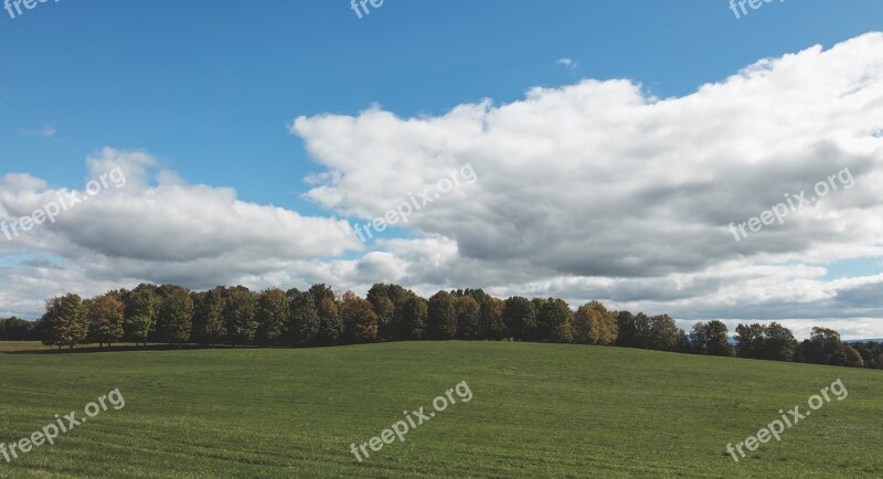 Vermont New England America Panorama Fall