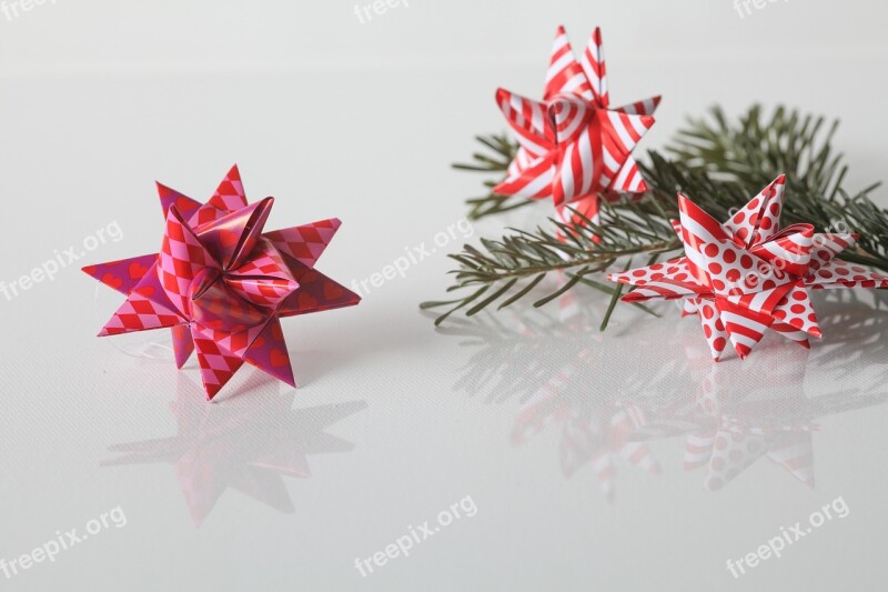 Christmas Froebel Star Tannenzweig Decoration Advent