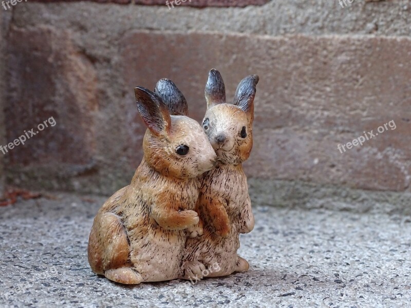 Hare Bunny Couple Couple Figure Easter