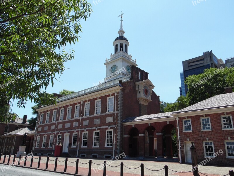 Independence Hall Philadelphia Historic History Independence