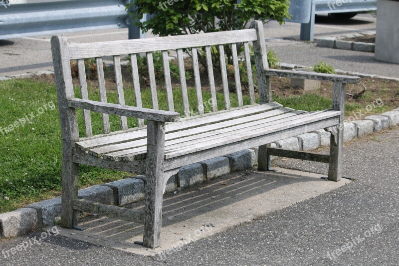 Bench Wood Summer Alone Blank