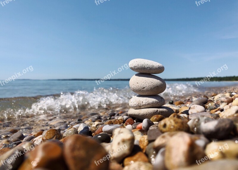 Rock Balancing Rock Balance Stacked Stones