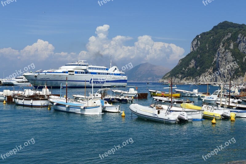 Capri Italy Coast Mediterranean Island