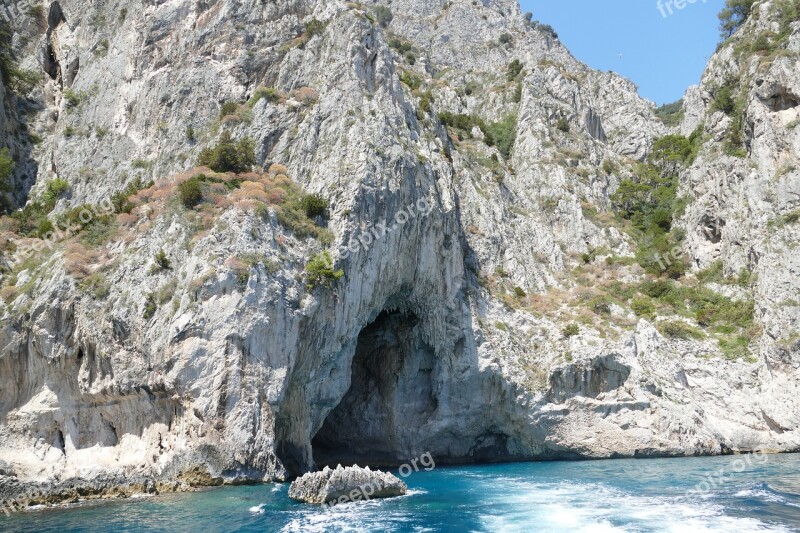 Capri Italy Coast Mediterranean Island