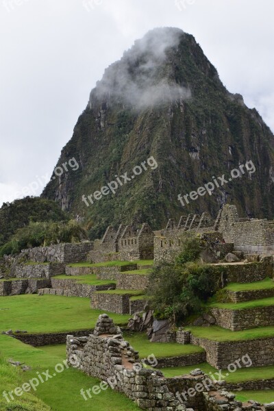 Machu Picchu Peru Inca Landscape Free Photos