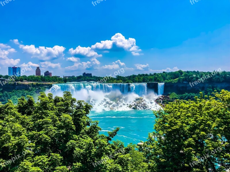 Niagara Canada Usa Waterfalls Nature