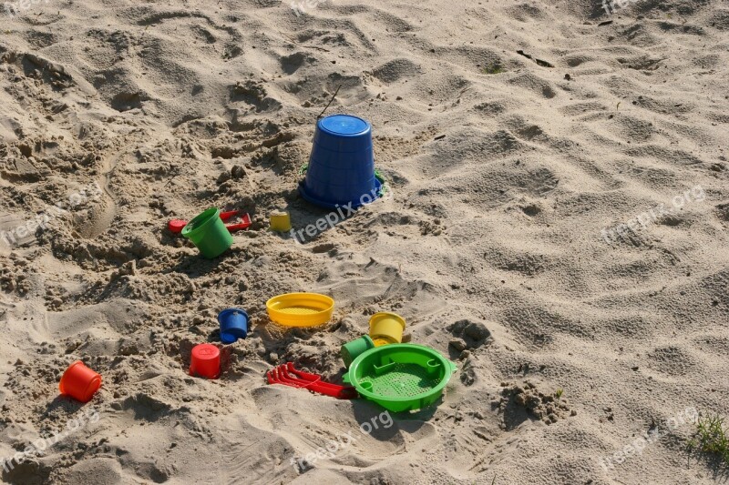 Playground Sand Pit Children Play Sand