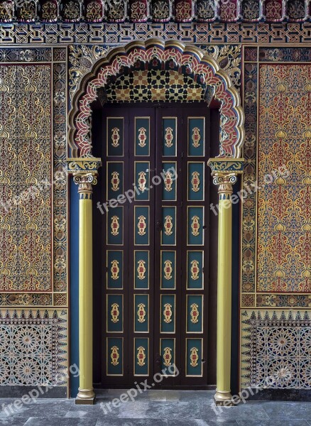 Door Old Style Arabesque Carved Wood Trim Decorative