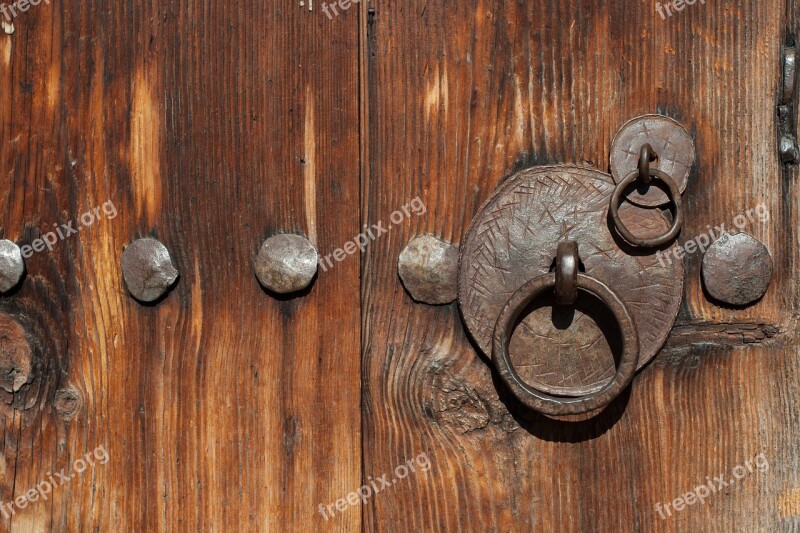 Door Wooden Entrance Architecture Metal