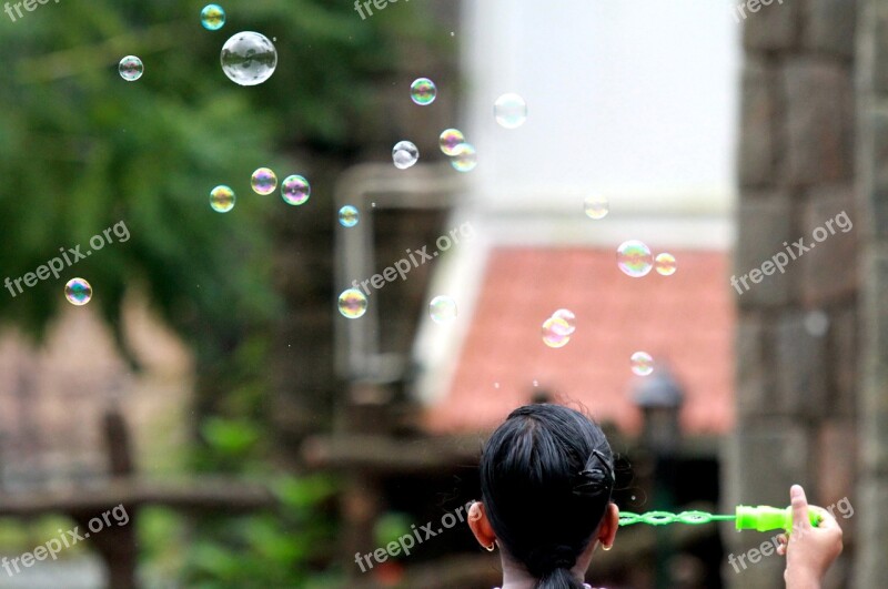 Bubbles Fun Girl Bubble Carefree