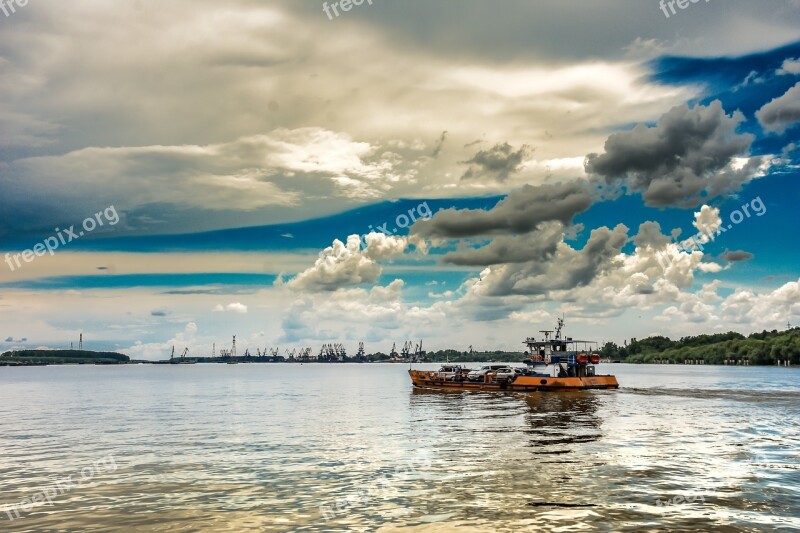 Danube River Romania Danube River Landscape