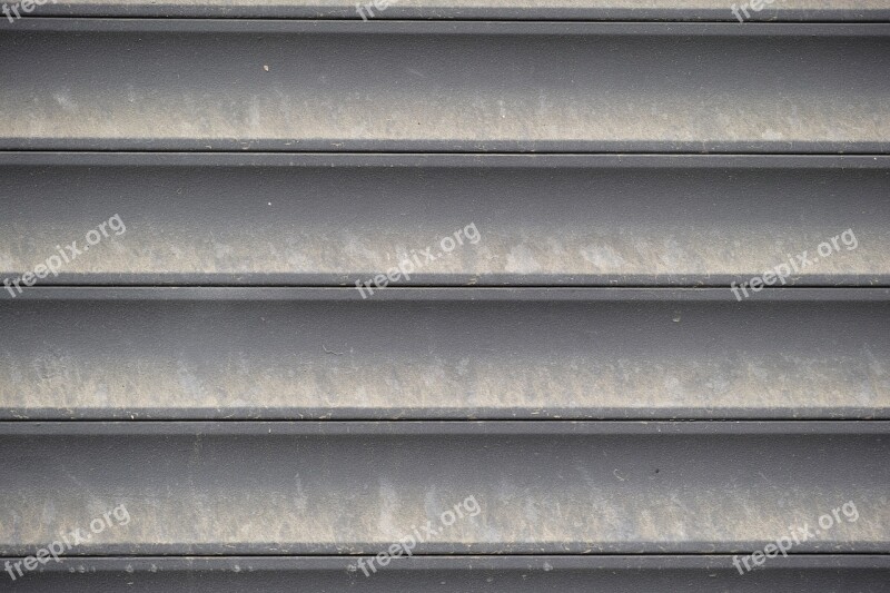 Blinds Texture Metal Design Closed