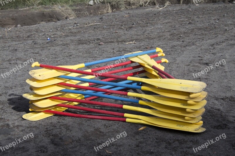 Paddles Canoe Recreation Leisure Water