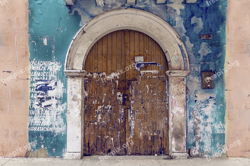 Doors Architecture Colonial Grunge Painted