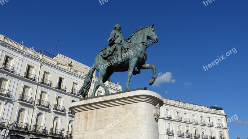 Sculpture Statue Carlos 3 Years History Memorial