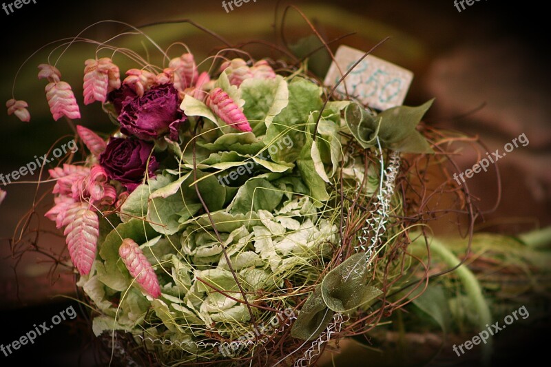 Bouquet Flowers Dried Flowers Floral Free Photos