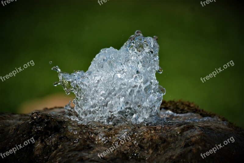 Fountain Water Feature Bubble Stone Inject