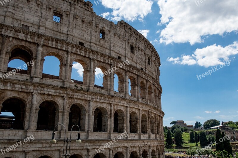 Rome Colloseum Ancient Italy Tourism