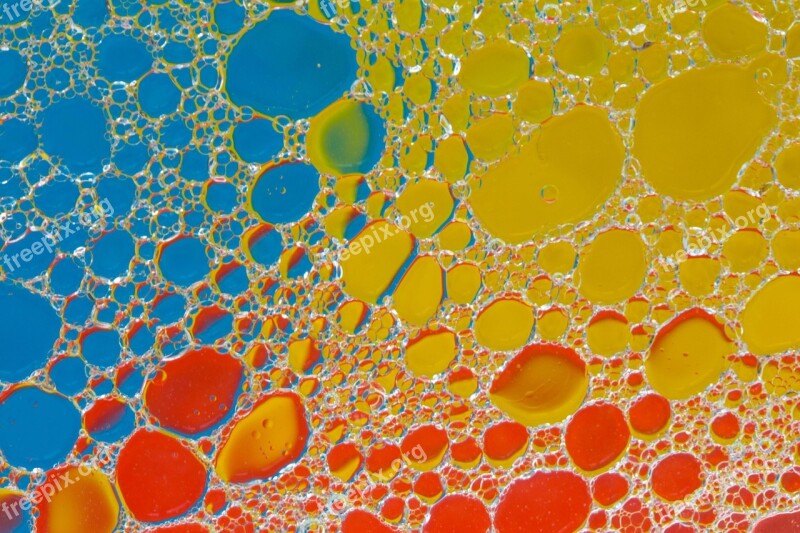 Bubbles Abstract Lights Yellow Orange