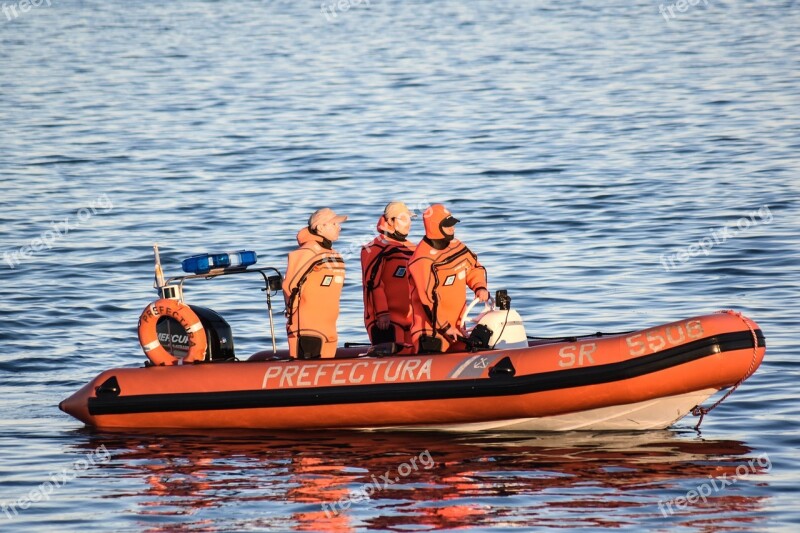 Boat Prefecture Sea Argentine Cold