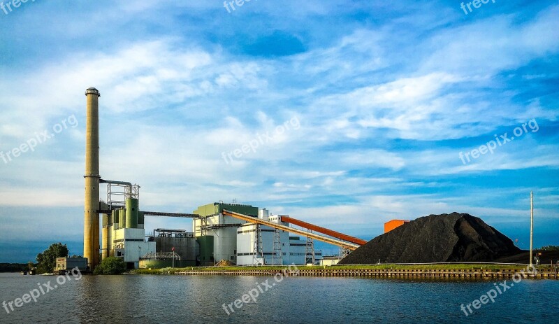 Grand Haven Michigan Channel Coal Coal Plant