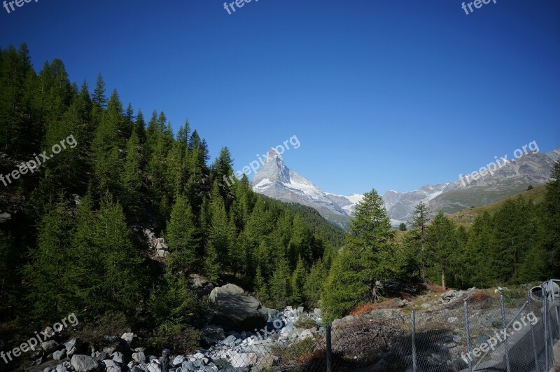 Matterhorn Zermatt Switzerland Alps Free Photos