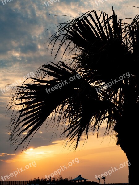 Sunset Southern Countries Sun Landscape Japan