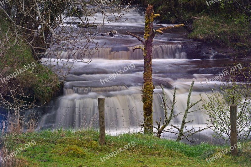 Water Waterfall River Ireland Splash