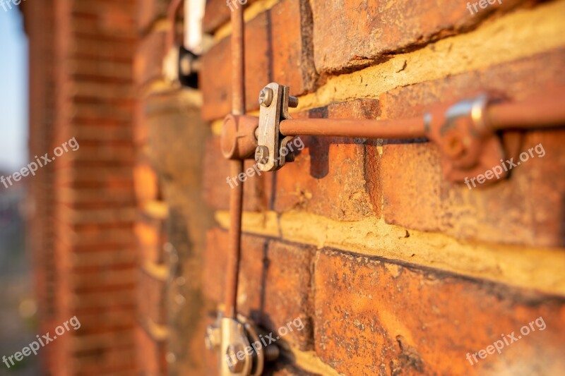 Lightning Arrester Brick Wall Texture Stone Wall