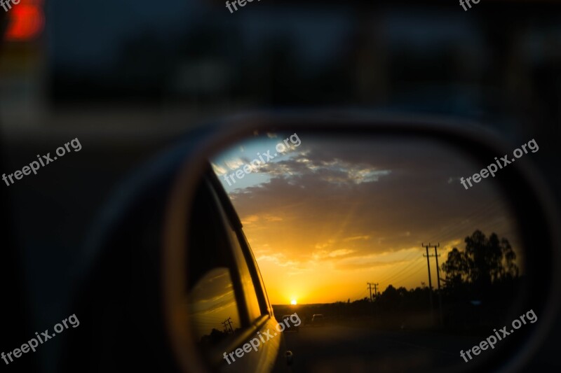 Sunset Sunrise Driving Kenya Africa