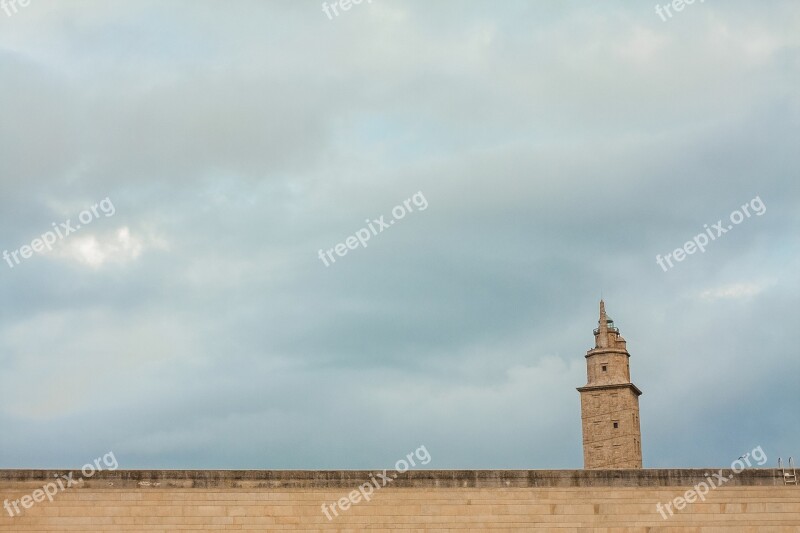 Tower Lighthouse Architecture Historical Tower Of Hercules