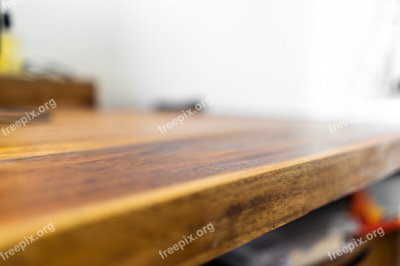 Wood Walnut Desk Plate Table