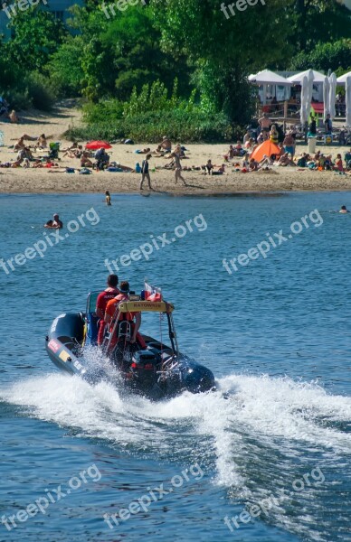 Lifesaver Pontoon Water Sea Swimming