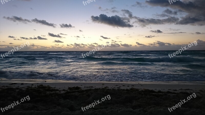 Mexico Cancún Sunrise Caribbean Travel