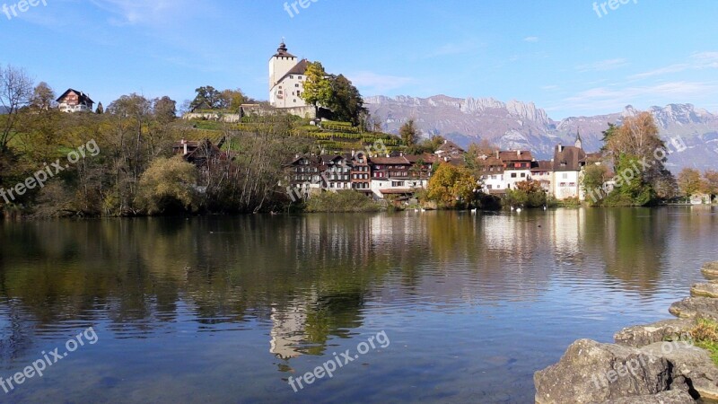 Landscape Nature Mountains Lake Water