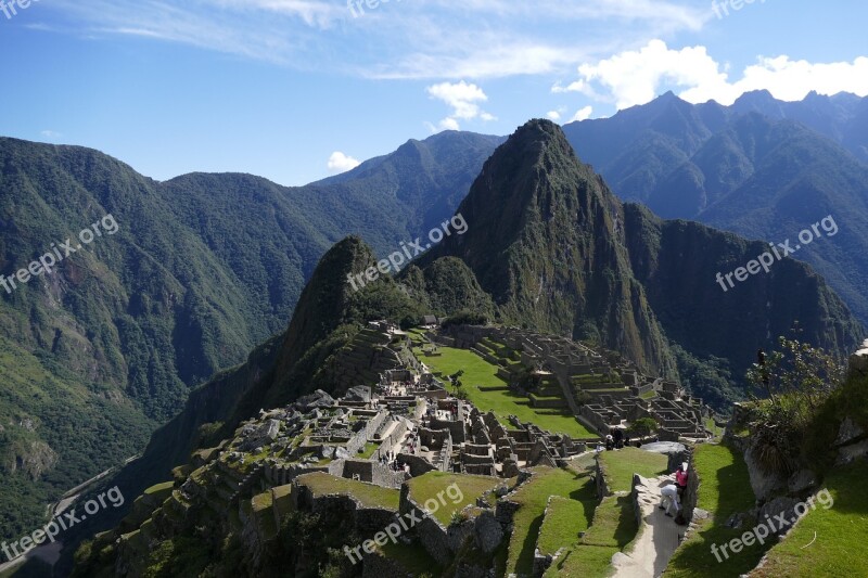 Inca Peru Machu South America Andes