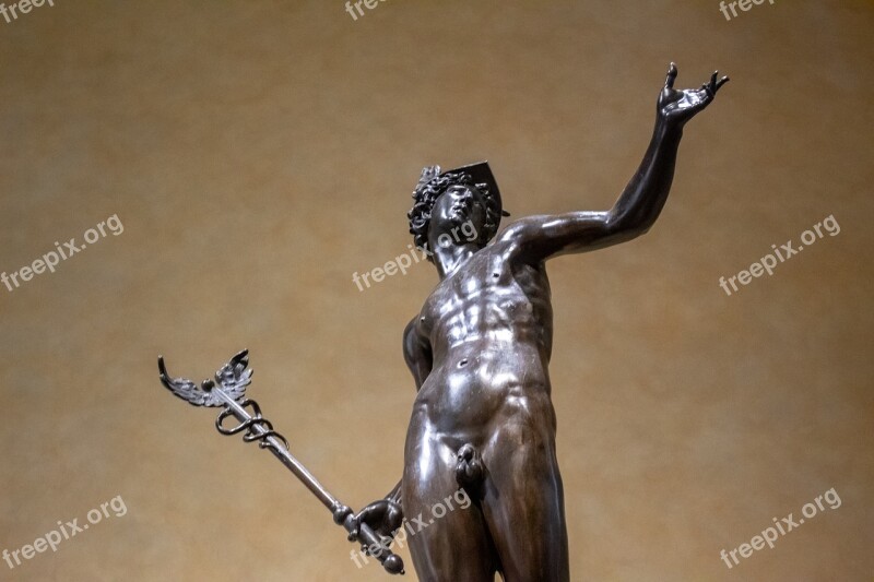 Hermes Statue Mercury God Ancient