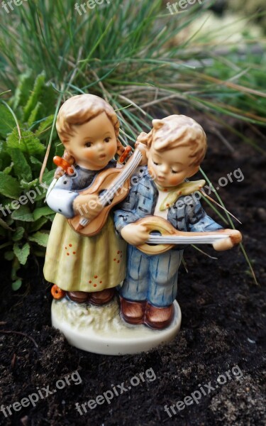 Hummel Figure Children Ceramic Goebel House Music