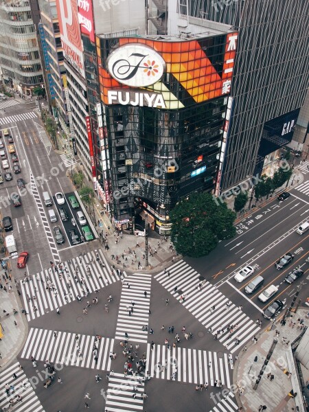 Tokyo City Japan Crossroad Ginza