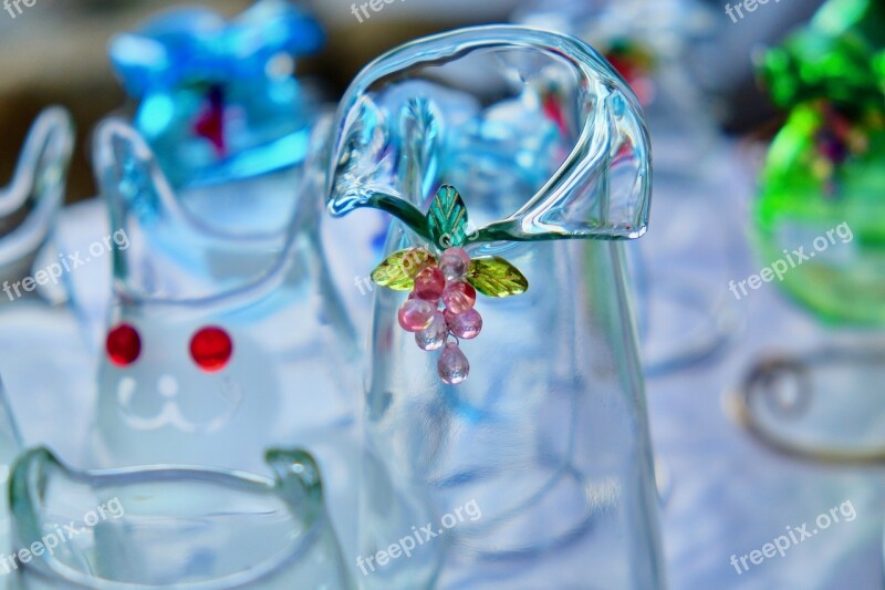 Crystal Grass Work Bottle Beautiful Decoration