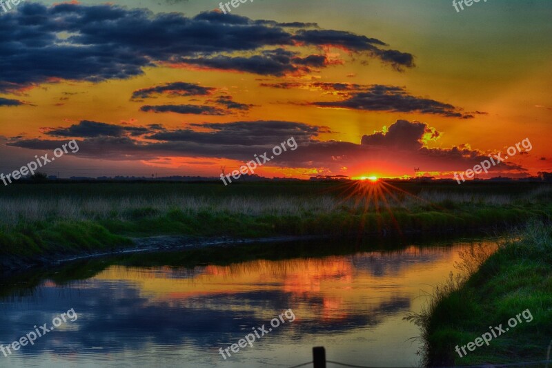 Sun Water Landscapes Landscape Sky