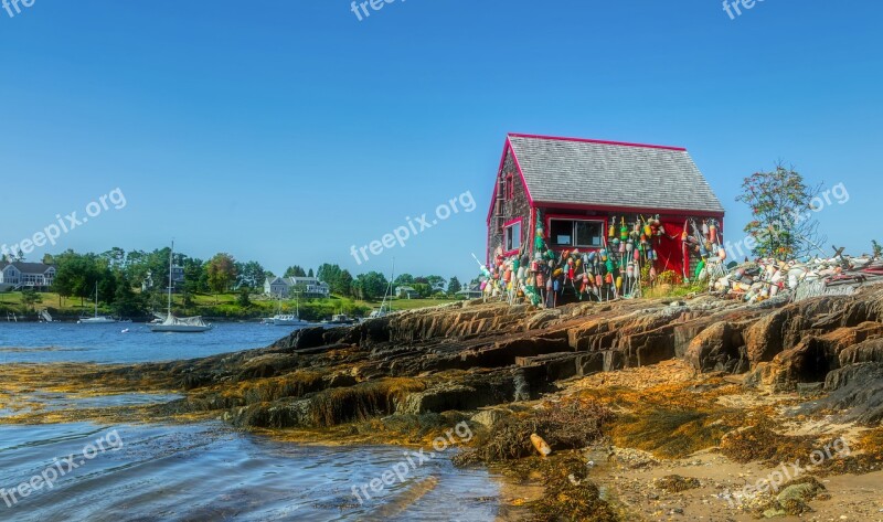 Lobster Shack Buoys Bay Harbor Maine