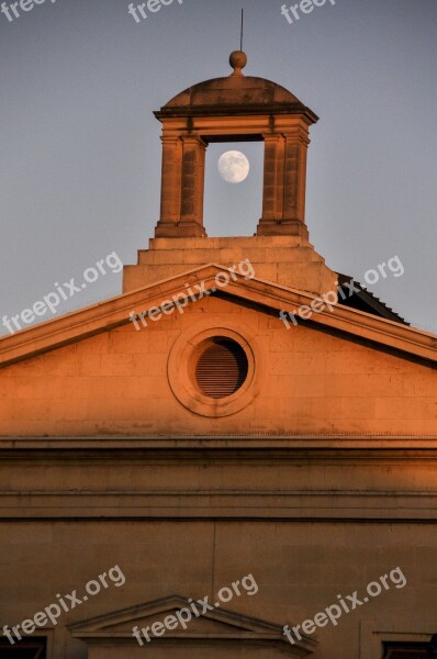 Moon Tower Evening Sunset Free Photos