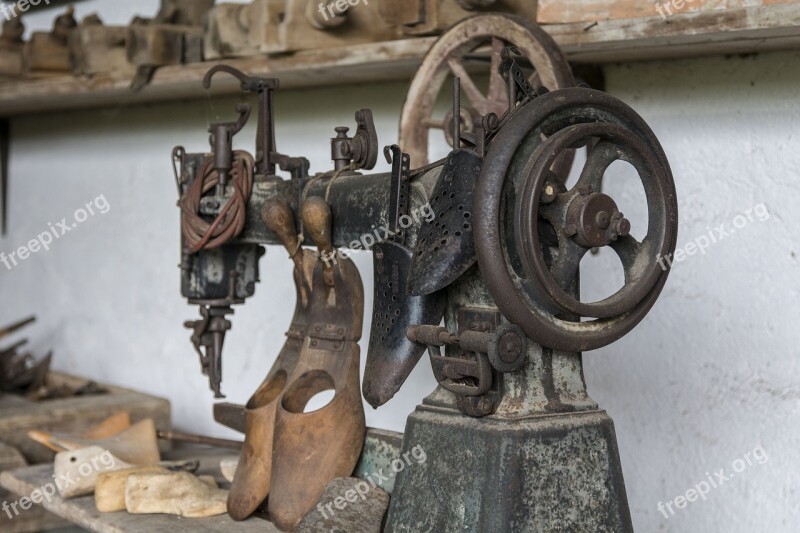 Sewing Machine Leather Old Sewing Craftsman