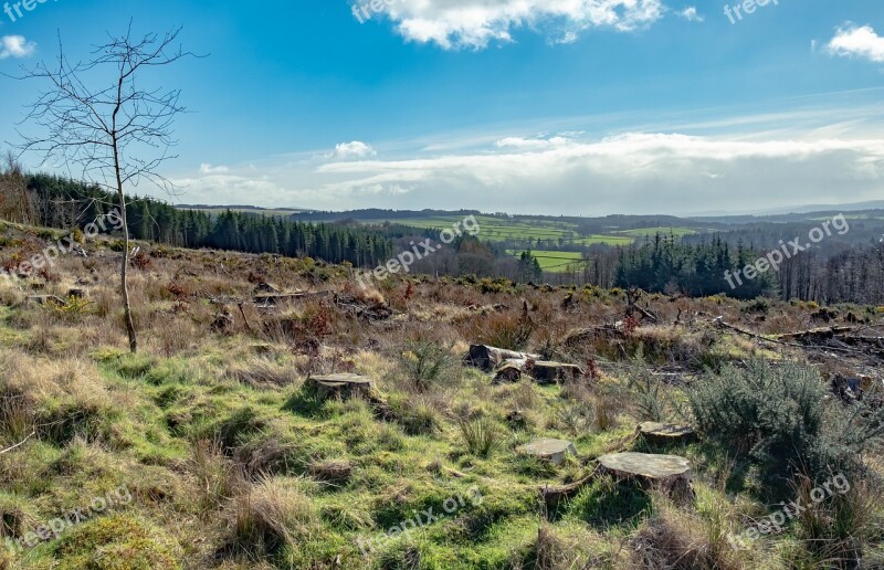 Scotland Hills Landscape Nature Highlands