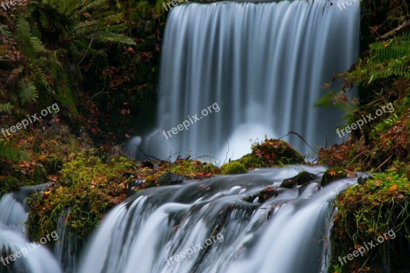 Waterfall Fall Water River Free Photos