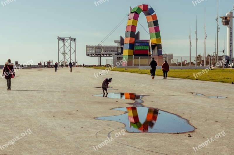 Harbour France Reflection Ark Art