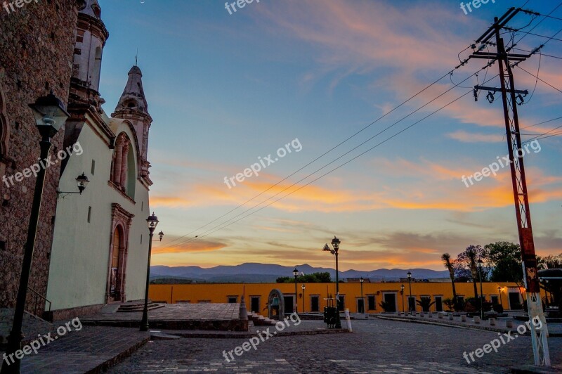 Sunset Temple Of Mouths Plaza Bocas Slp Hacienda De Bocas