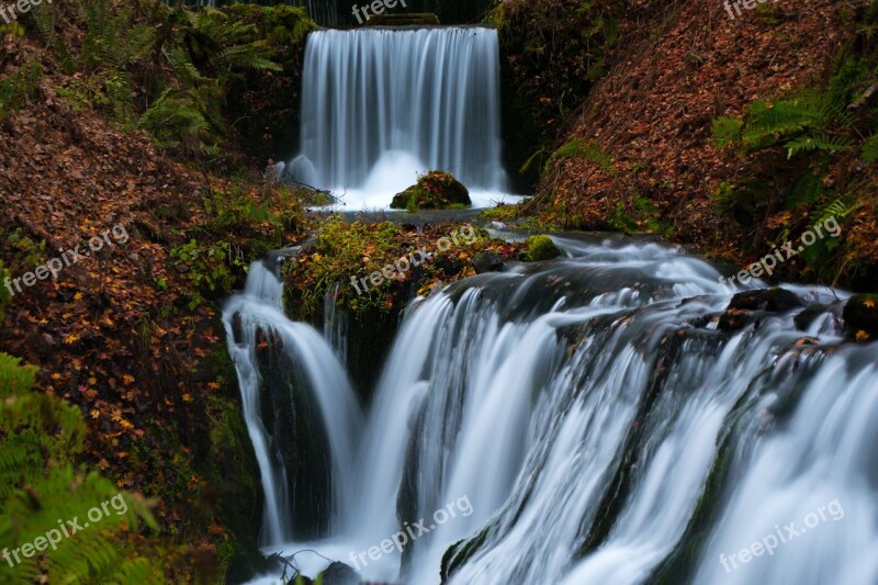 Waterfall Fall Water River Free Photos