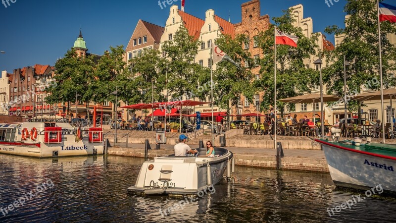 Lübeck Waters Water Promenade Boat